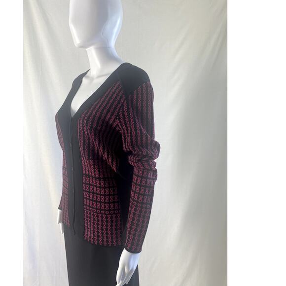 Carlisle Collection Italian Jesrsey Knit Cardigan Sweater  Size L - Picture 6 of 11